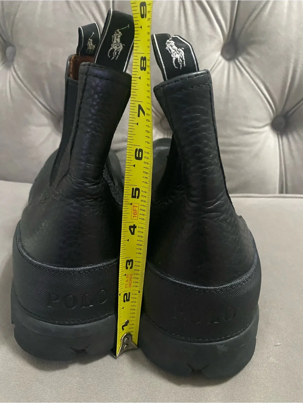 Polo Ralph Lauren Men's Oslo Leather Chelsea Boots 13D